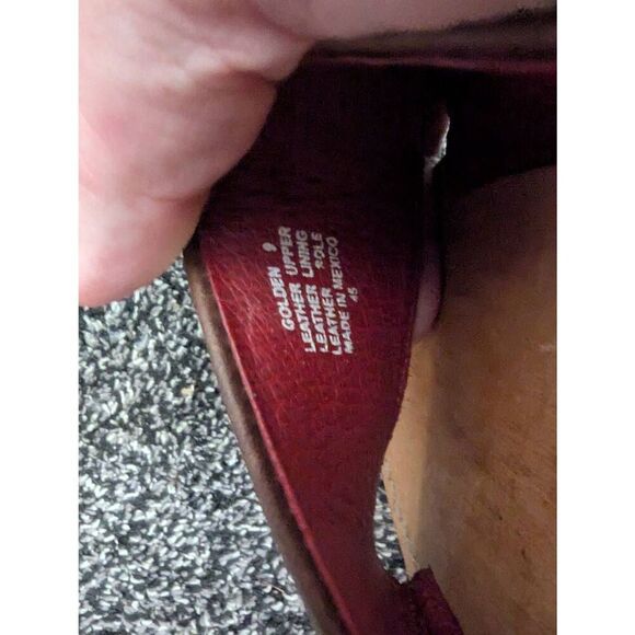 Freebird Golden Slip-on Sandals Cognac Women's 9 - Picture 6 of 7